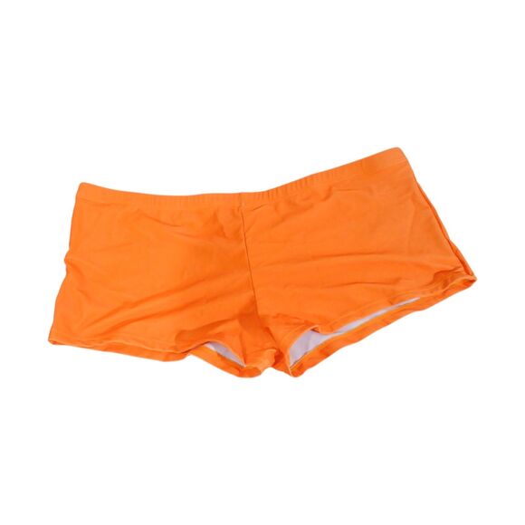 Plus Size 5XL Gradient Orange Yellow Swim dress Shorts Set Ruched Bust Padd - Picture 8 of 12